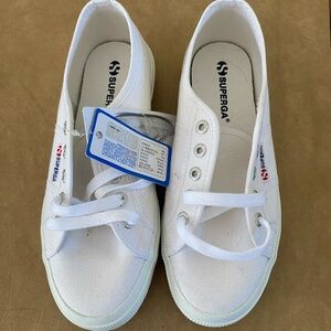 NWT WHITE SUPERGA COTU 2750 SNEAKERS